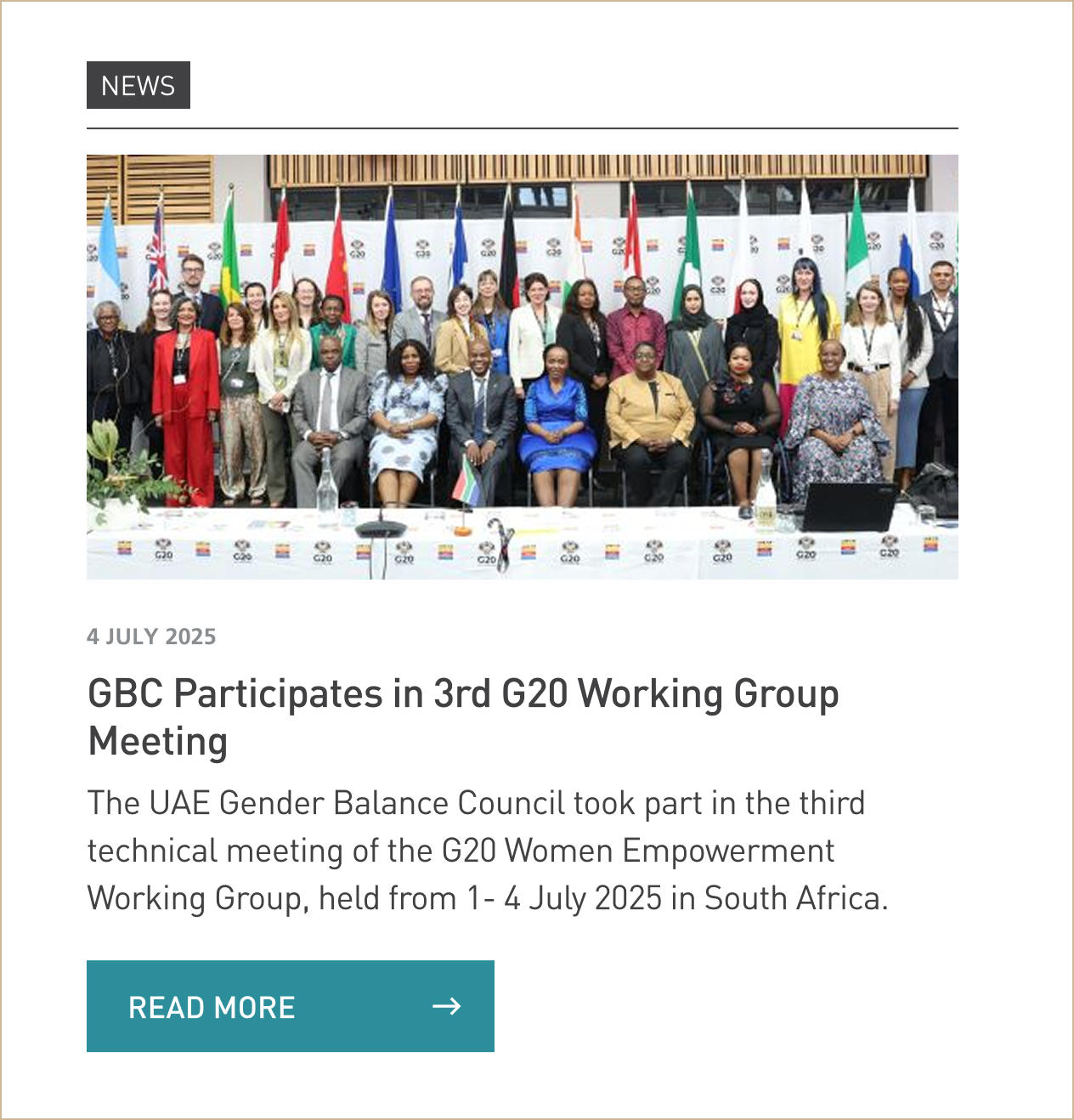 DRIVING CHANGE
LOCALLY & GLOBALLY